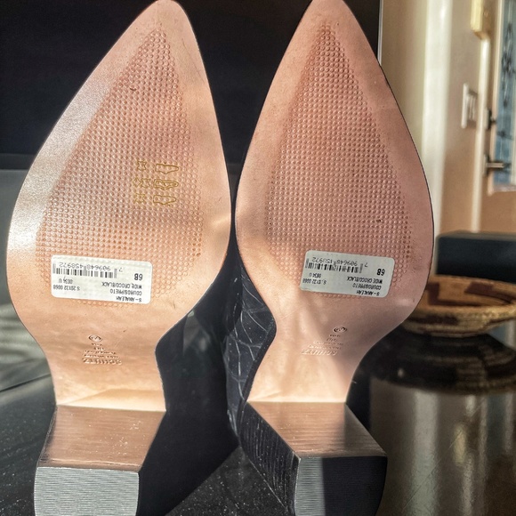 Schutz Analeah Croc-embossed Leather Boots - Picture 4 of 6